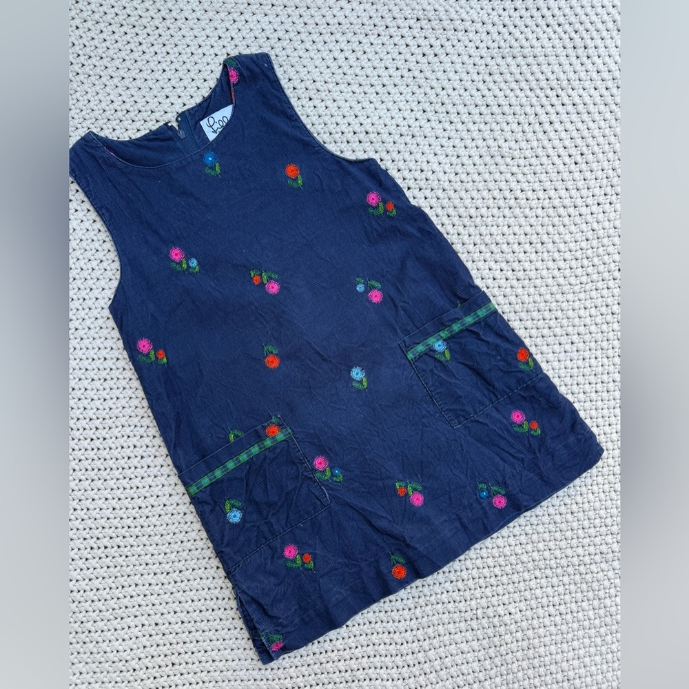 Lilly Pulitzer Girls 5 Flower Embroidered Dress